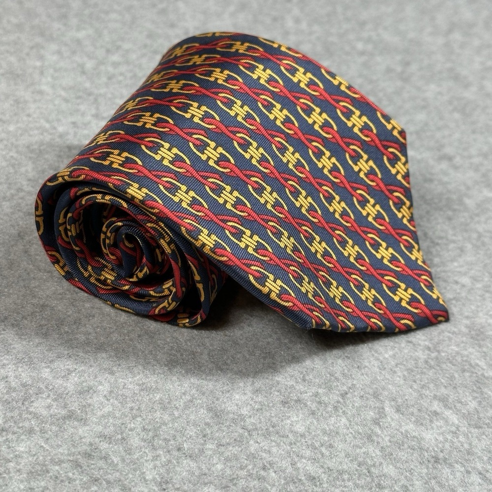 Vintage DIFFA Symbol of Hope Silk Tie AIDS Awareness Red Ribbon USA 90s 56x4in